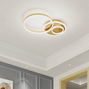 Classic Gold Ring Energy Efficient LED Ceiling Light