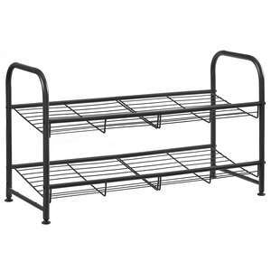 SONGMICS 2-Tier Stackable Shoe Rack