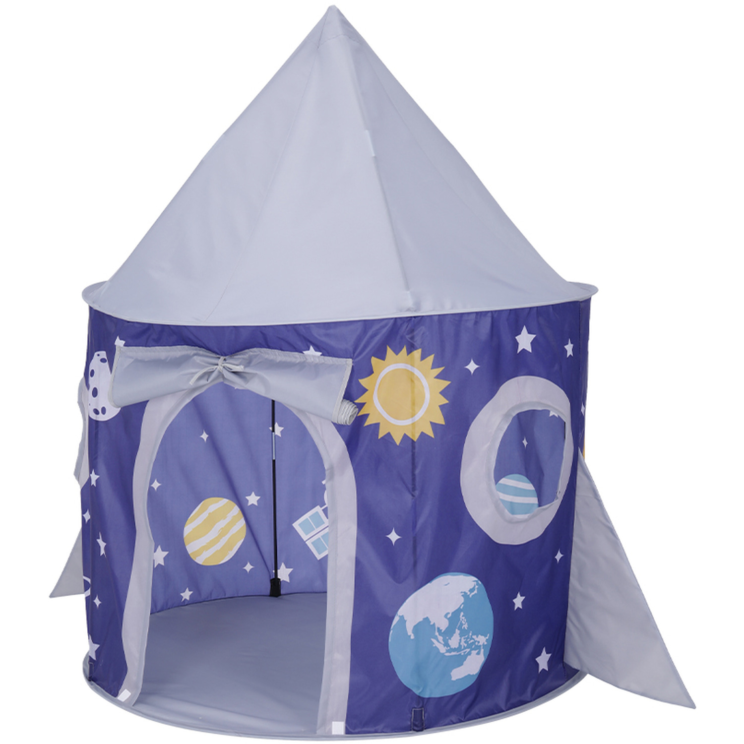 Kidkid Play Tent Space Theme Popup with Windows - Blue
