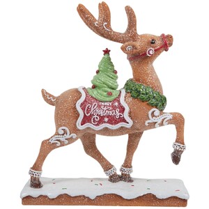 Gingerbread Reindeer Standing Decoration