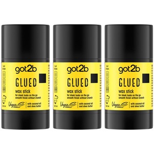 Pack of 3 Got2b Glued Strong Hold Hair Styling Wax Stick