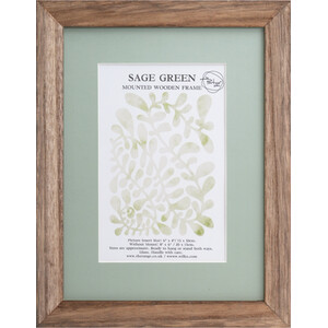 Sage Green Mounted Wooden Photo Frame