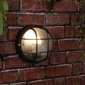 Round Grille Outdoor Wall Security Light