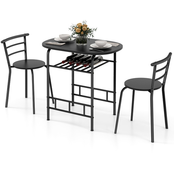 3-Piece Space-saving Dining Table Set