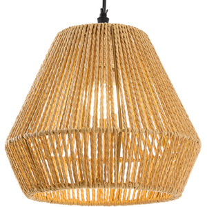 Livingandhome Vintage Hemp Rope Ceiling Pendant Light, Tall Version