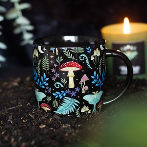 Mystical Forest Print Mug For Enchanting Mornings
