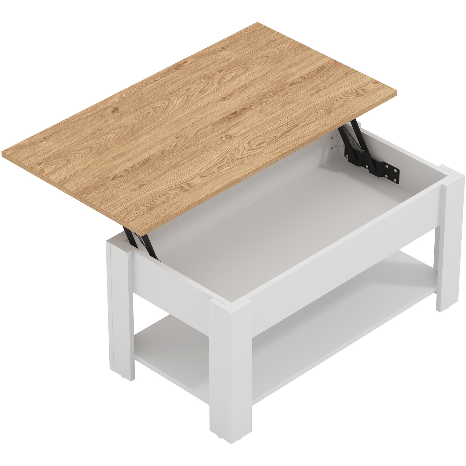 Galano Brixburn Lift-up Coffee Table - White