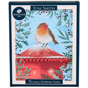 Pack of 15 Christmas Robin Cards