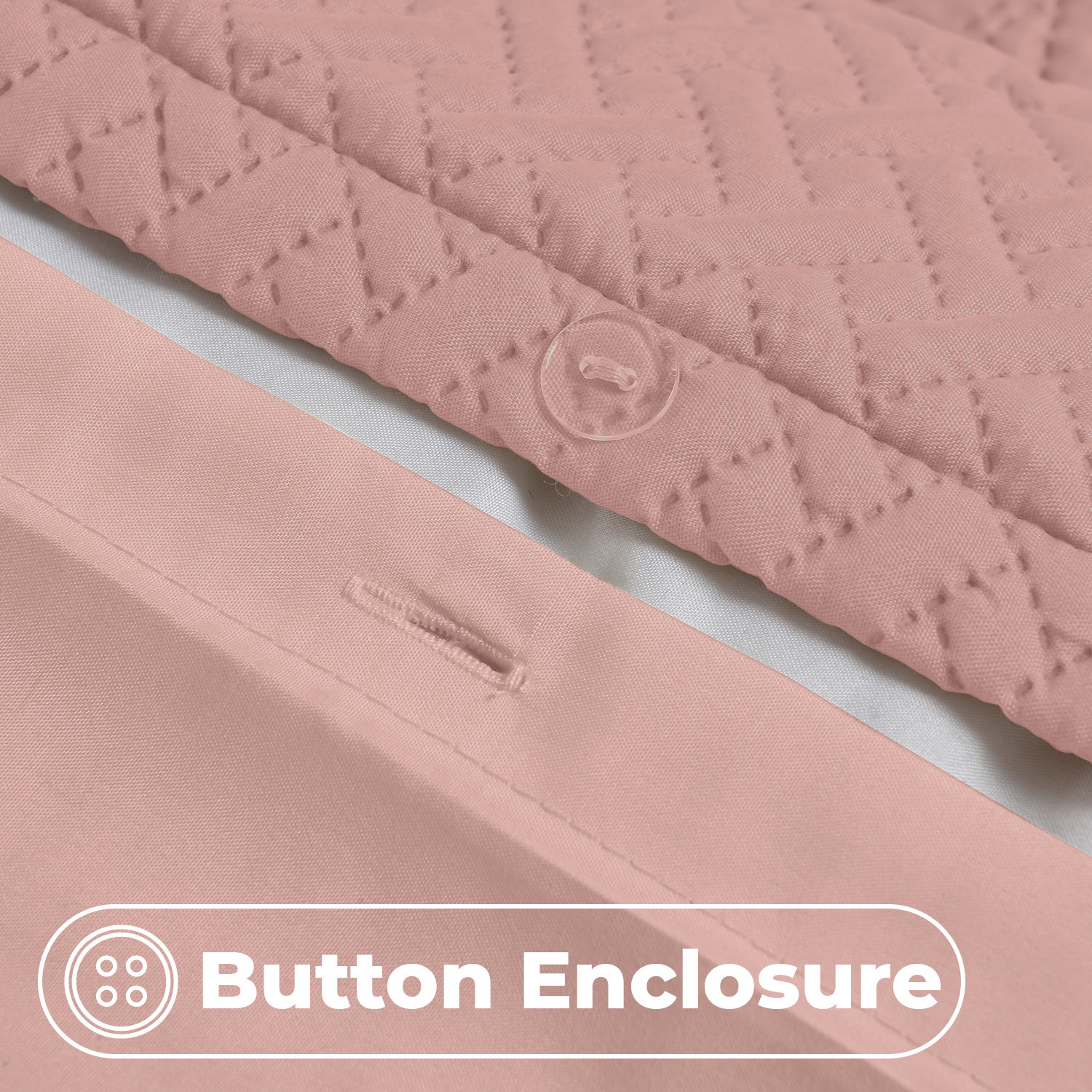 3d Embossed Allover Pattern Duvet Set - Pink Superking