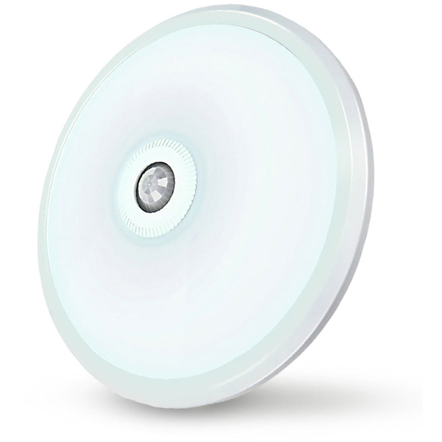 White Round Led Ceiling Light With Motion Sensor - White