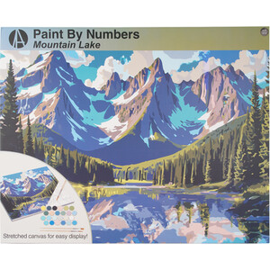 Paint By Numbers Mountain Lake Kit