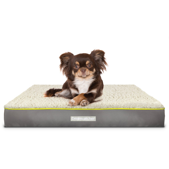 Dog Bed Orthopaedic Flat Crate Mattress Sherpa Fleece 
