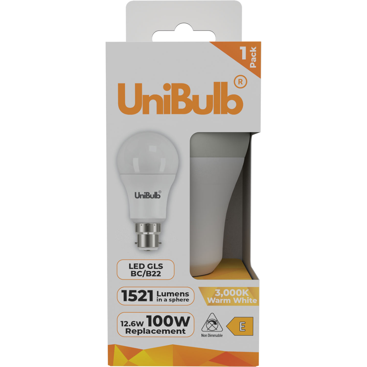 Image of UniBulb LED GLS B22 1521lm 2700K&hellip;
