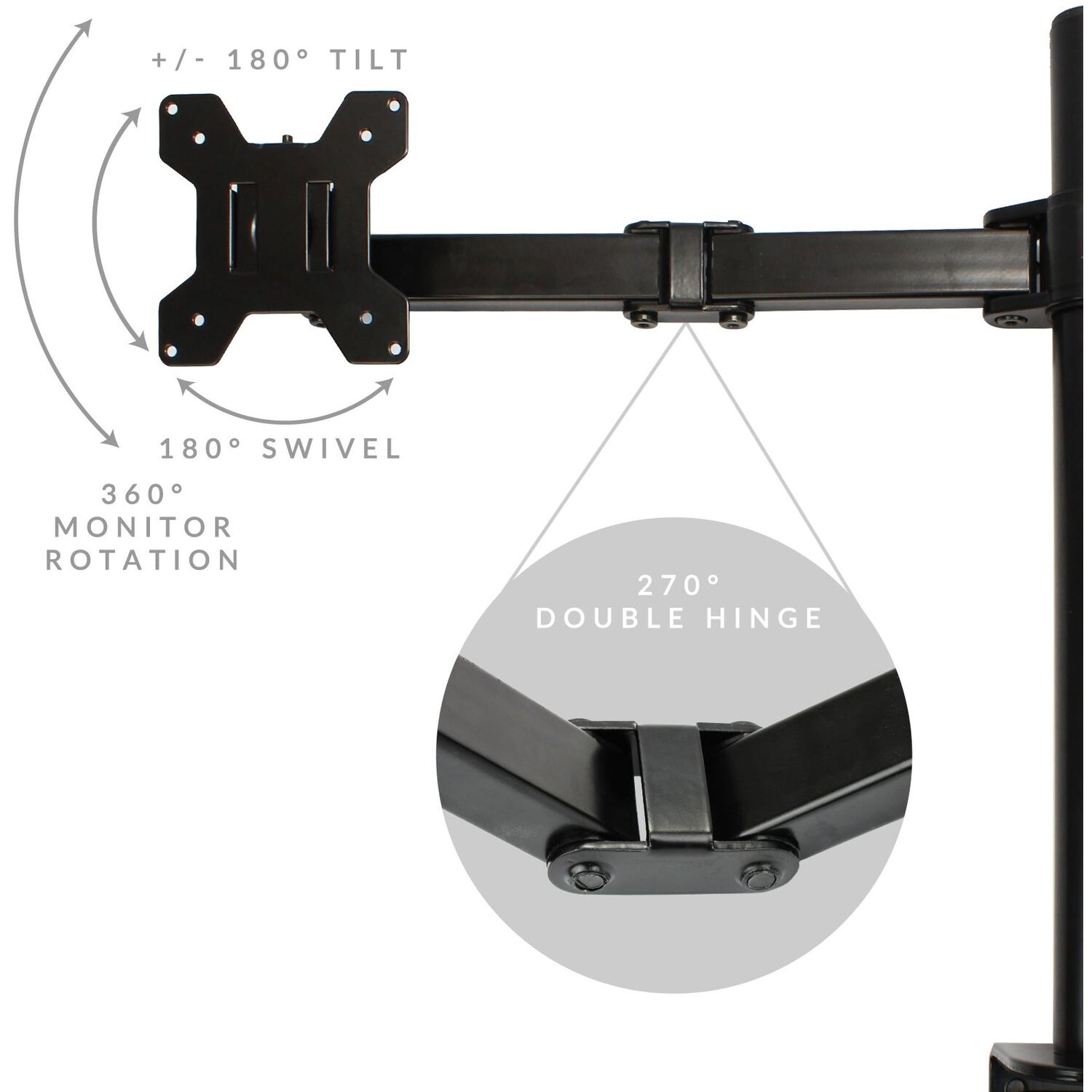 Xbite Ltd Dual Arm Monitor Stand