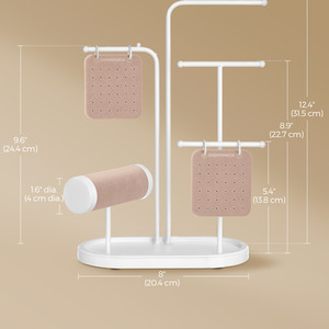 SONGMICS Elegant Jewellery Organiser Stand Holder
