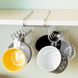 Under Shelf Cup and Mug Hanging Rack