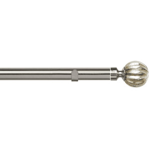 28mm Fixed Length Metal Eyelet Curtain Pole Set - Dynasty Finial
