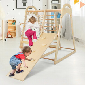 Costway Multi-functional Kid's Climbing Toy Indoor Jungle Gym Play Set