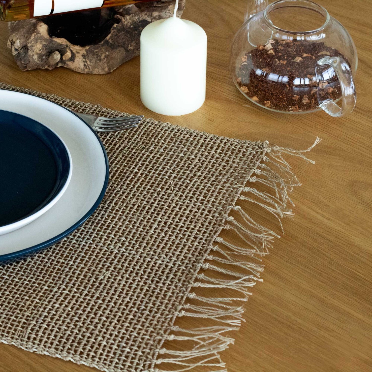 Image of Seagrass Fringe Natural Placemat Eco Friendly&hellip;