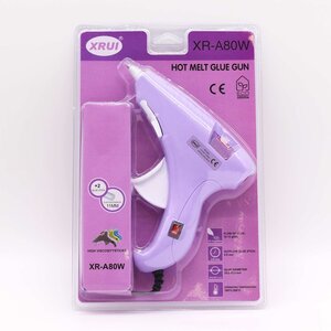 Xrui 80W Hot Glue Gun UK Plug Stick Compatible for Crafts DIY