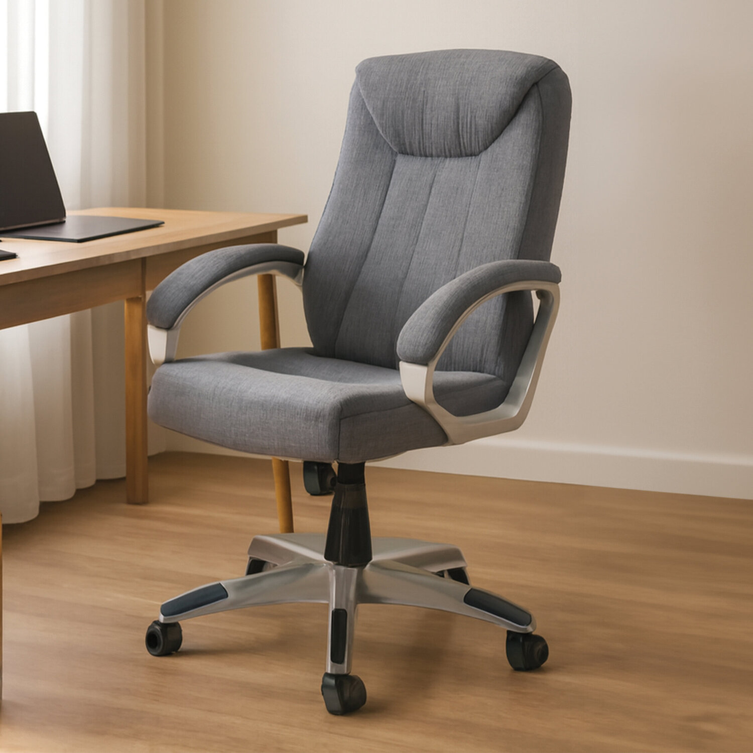 Finlay Grey Home Office Chair - Grey