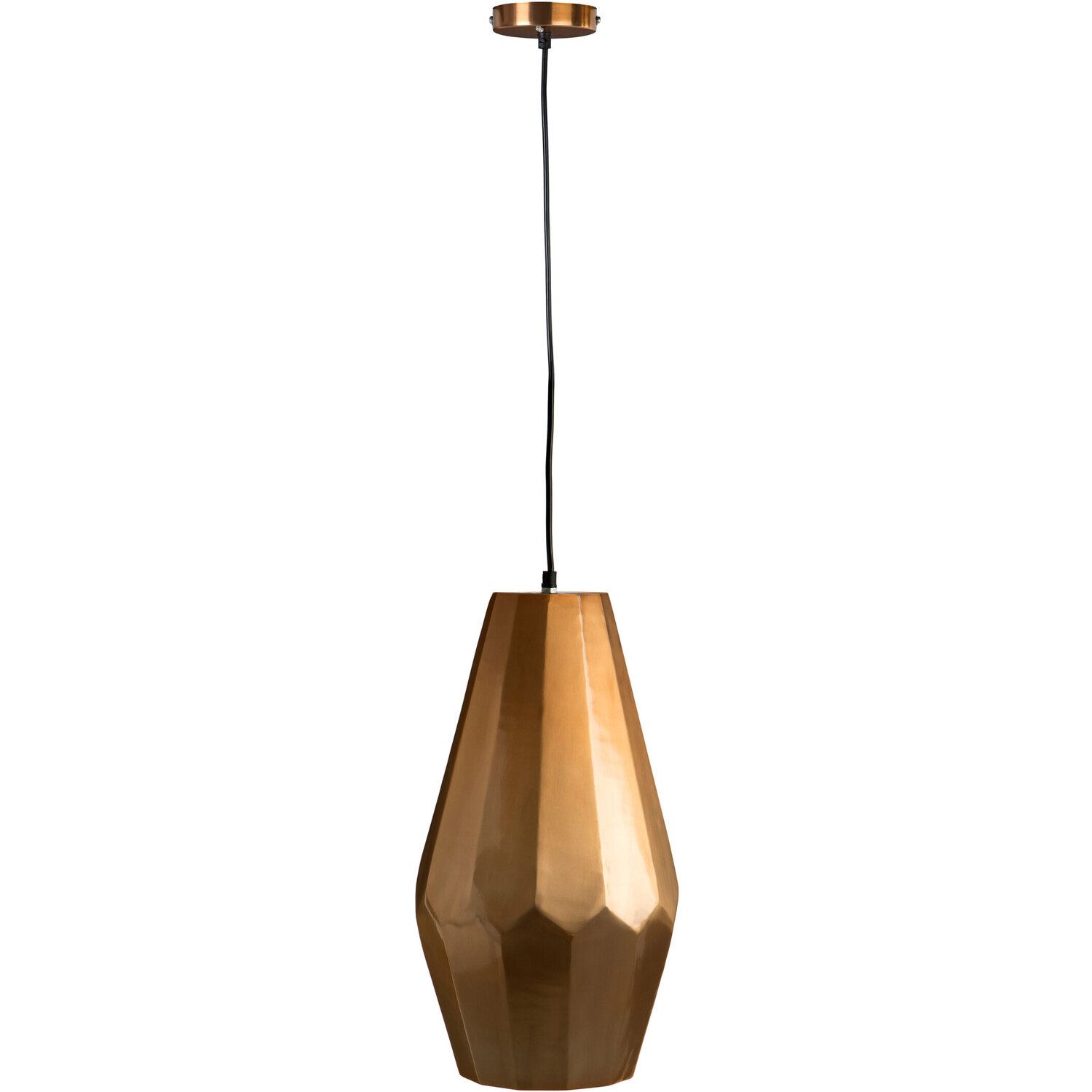 Stockholm Aluminium Copper Finish Large Pendant Light - Gold