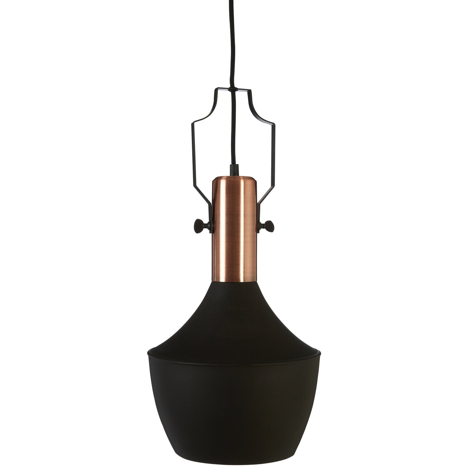Argo Medium Pendant Light In Black And Copper - Black