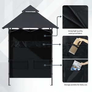 Black / Metal
Polyester
Polypropylene
Steel Verano Black Steel Folding Gazebo Water Resistant Canopy shot 13386434