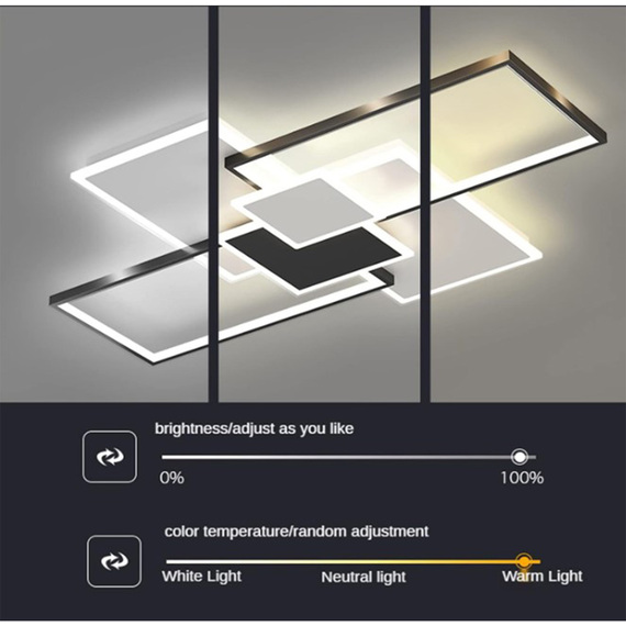 Ceiling Light LED Black and White