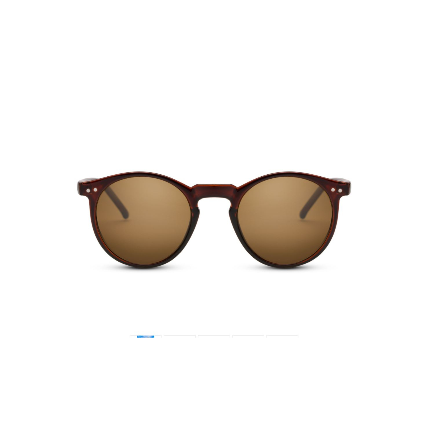 Sunglass Station Coastal Round Unisex Sunglasses - Brown