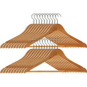 Cintre Set Of Twenty Wooden Clothes Hangers