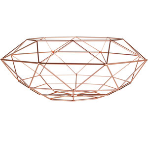 Vertex Deco Matte Gold Large Fruit Basket