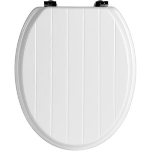 Brooks White Panel Effect Toilet Seat