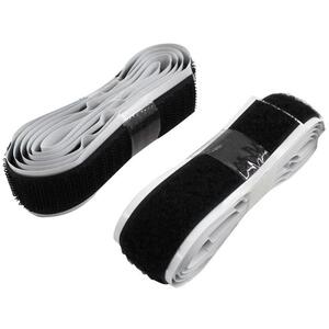Faithfull Hook & Loop Self Adhesive Tape Black 20mm X 1M