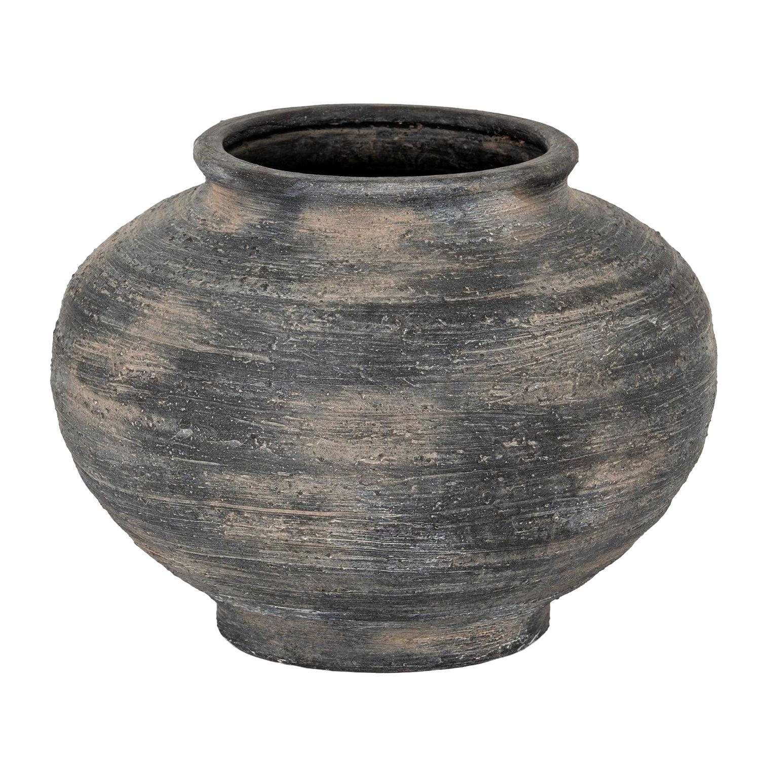 Hill Interiors Marra Squat Vase - Black
