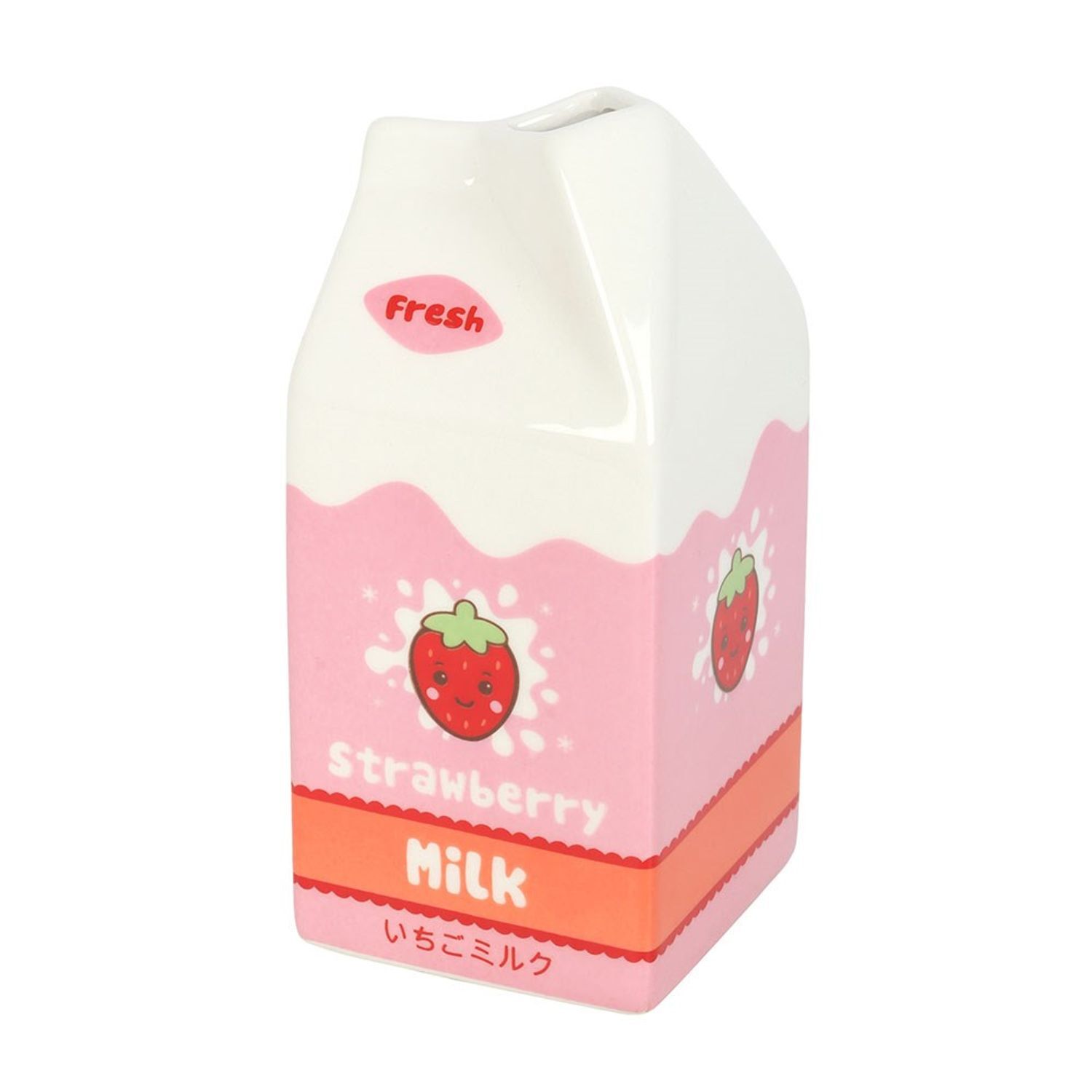 Something Different Strawberry Milk Cartoon Flower Vase - Multicoloured