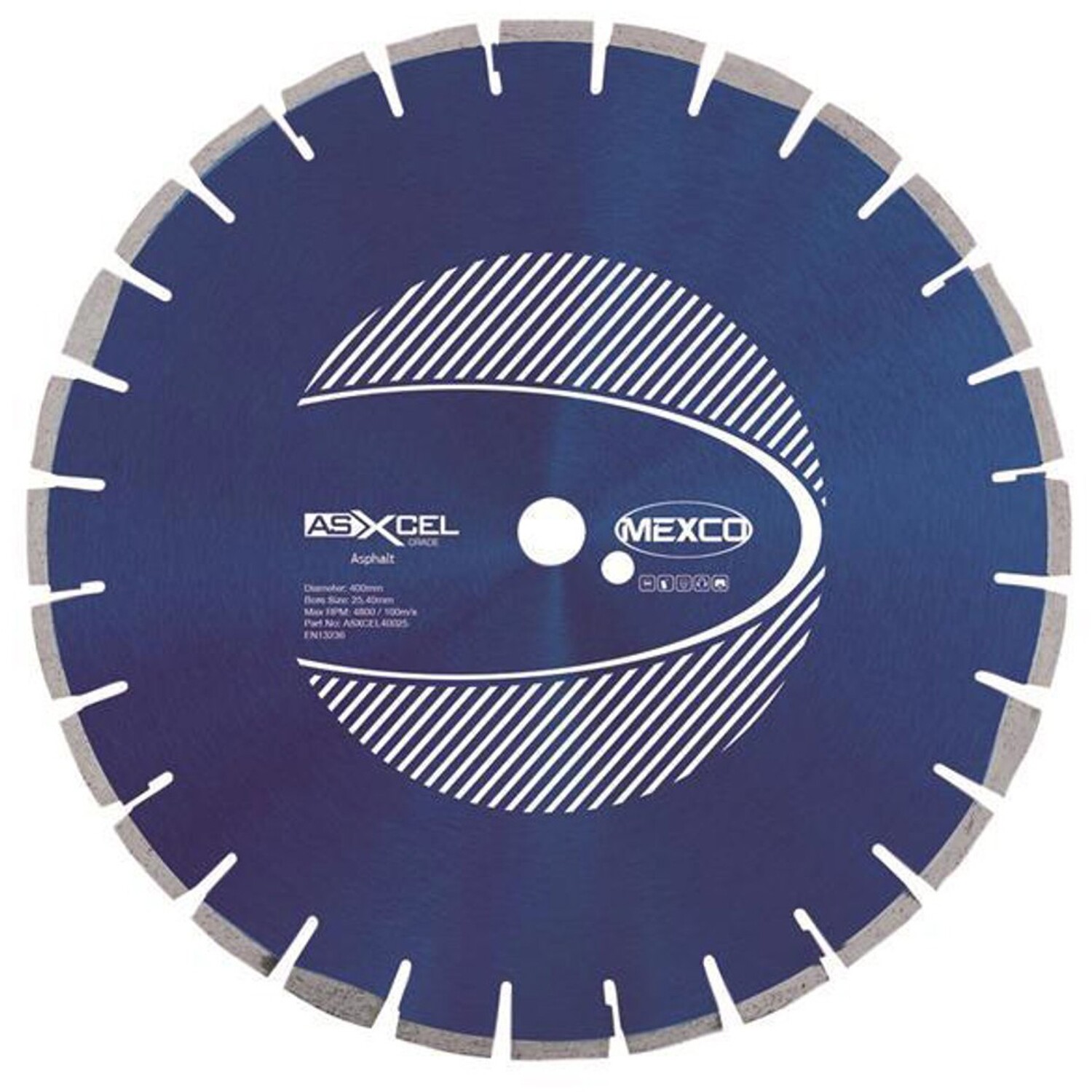 B&Q - Asxcel40025 Asphalt Xcel Grade Diamond Blade 400 X 25.4mm Mexasxl40025 - Image 2