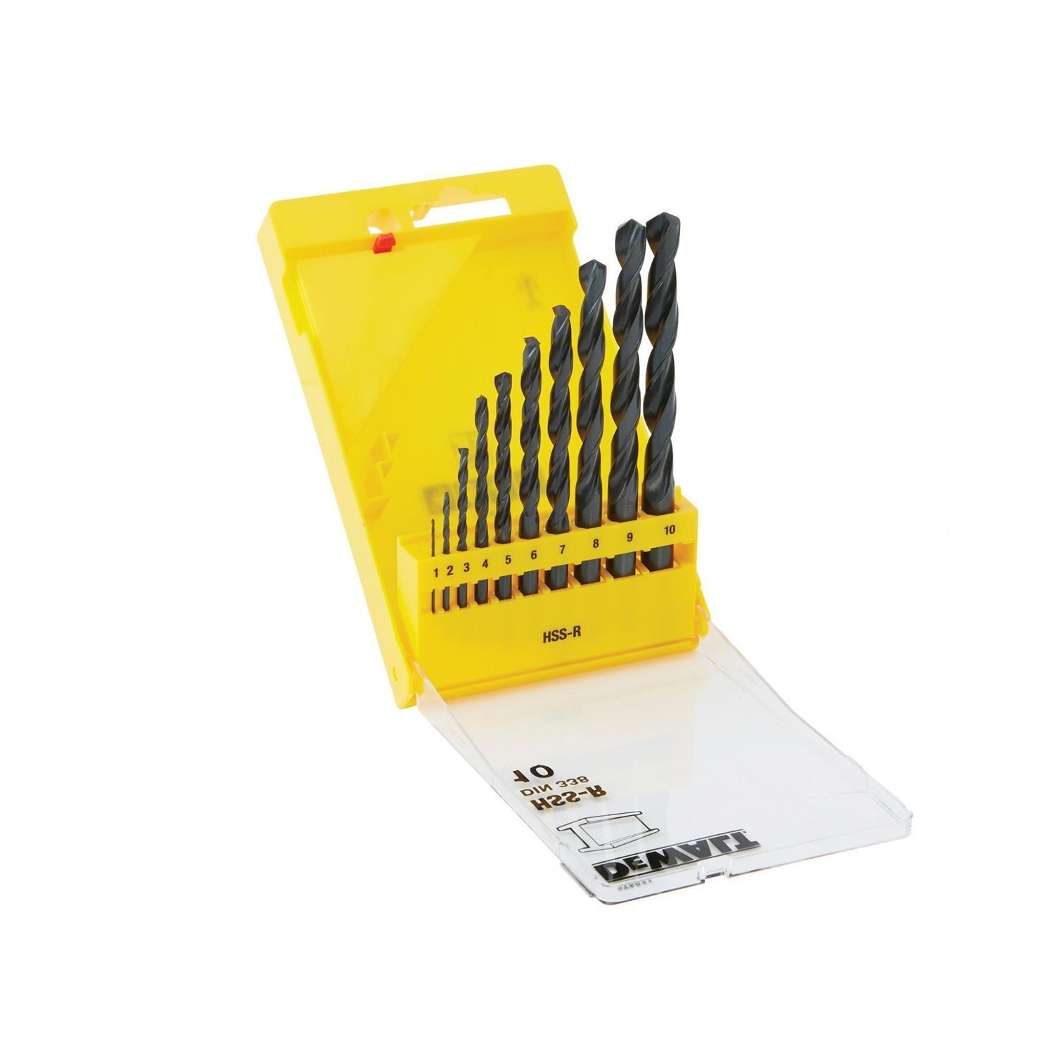 Dewalt Power Tools Hss-r Jobber Drill Bit Set - Multi Colour - 10 Piece: 1-10mm