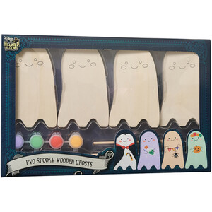 Paint Your Own Spooky Wooden Ghosts Kit