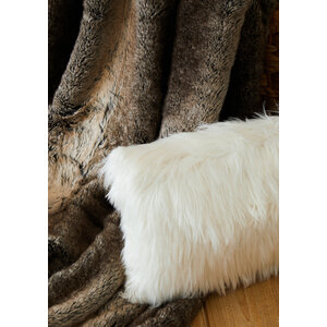 Bosie Lamina Cream Fur Cushion