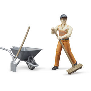 Bruder bworld Municipal worker Detailed Vehicle & Playset Model
