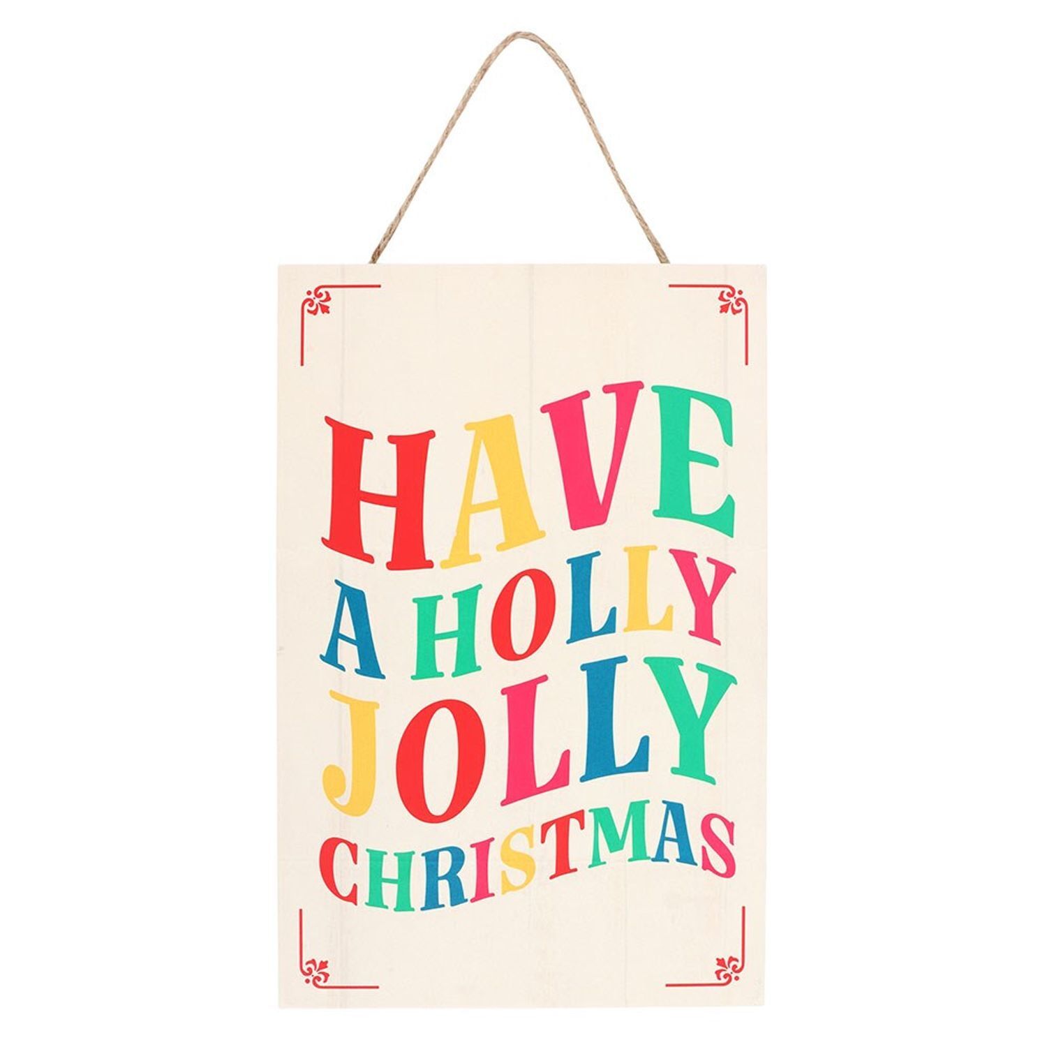 Something Different Unisex Multicolor Have A Holly Jolly Christmas Hanging Dration - Image 2