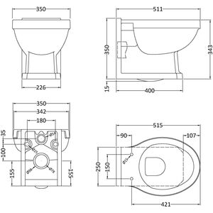 Harrington Wall Hung Pan
