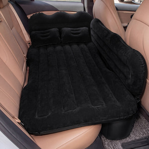 Darphe Inflatable Car Rear Seat Air Mattress with Safety Baffle