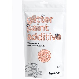 Hemway Glitter Paint Additive, Rose Gold Fine Size 100g