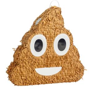 Pinatas Kids Emoji Cardboard Pinata - W45cm x D10cm x H45cm - Brown