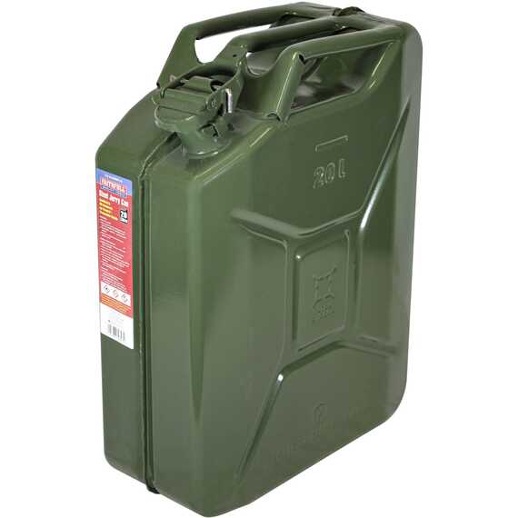 Faithfull 5 litre steel jerry can - green