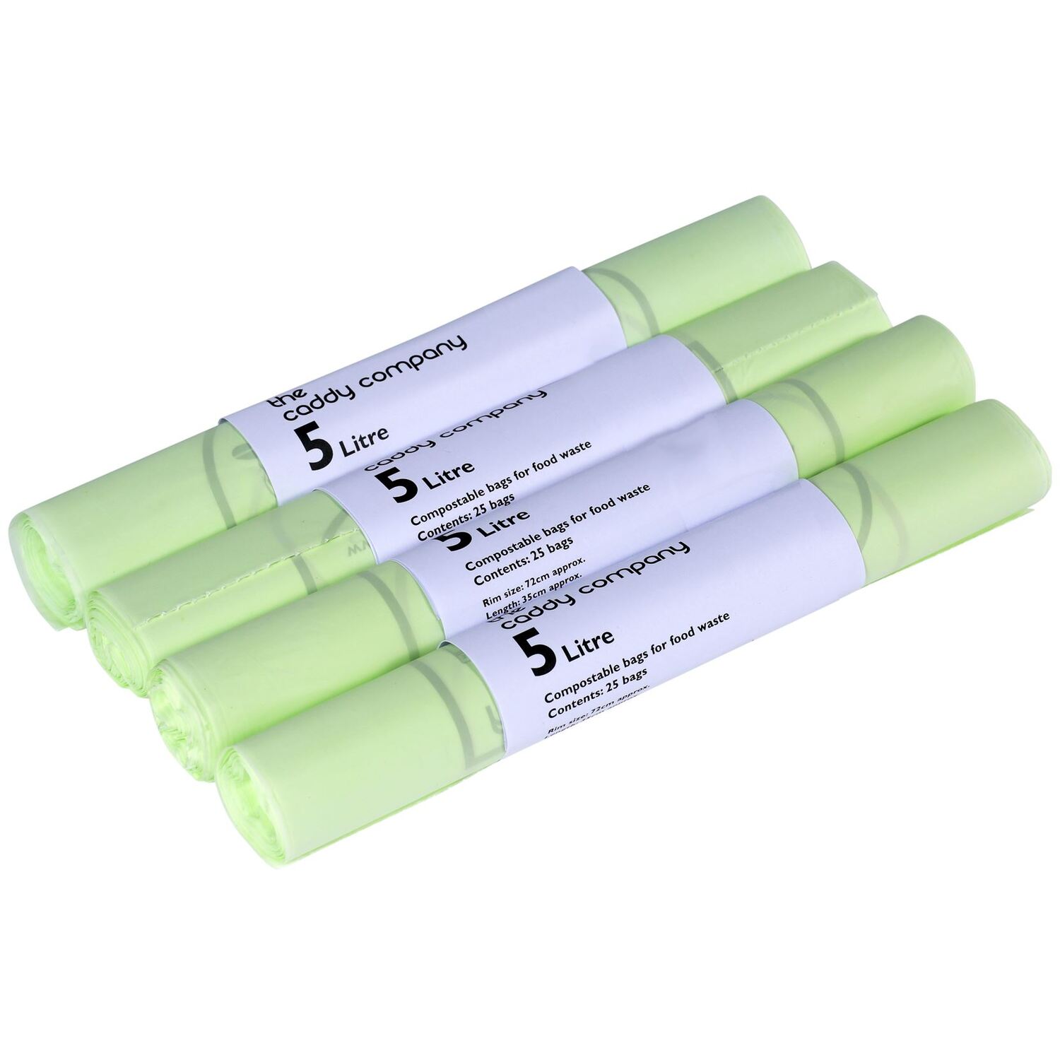 Caddy Company 5 Litre Compostable Food Waste Bin Bags - Green / 4 - Image 4
