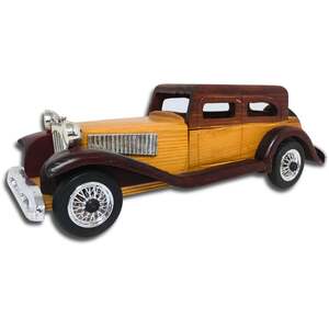 Windsor Wooden Model Car  Handcrafted Vintage Collectible