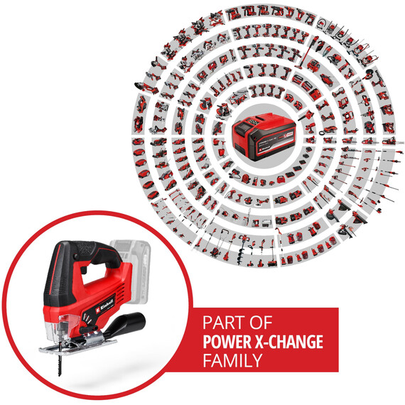 Einhell TC-JS 18 Li-Solo 18V Jigsaw, Power X-Change bare unit.